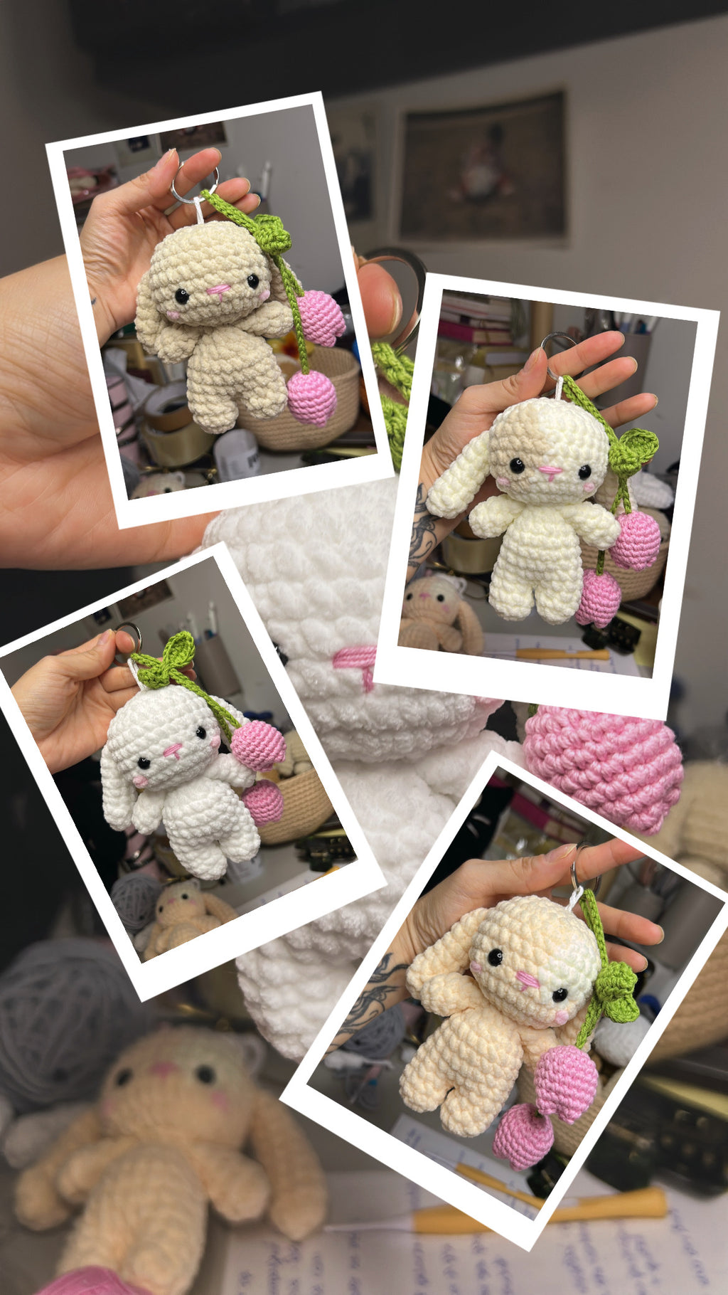 Pocket BUNNY 12 cm Tulip keychain  - plusieurs couleurs disponibles