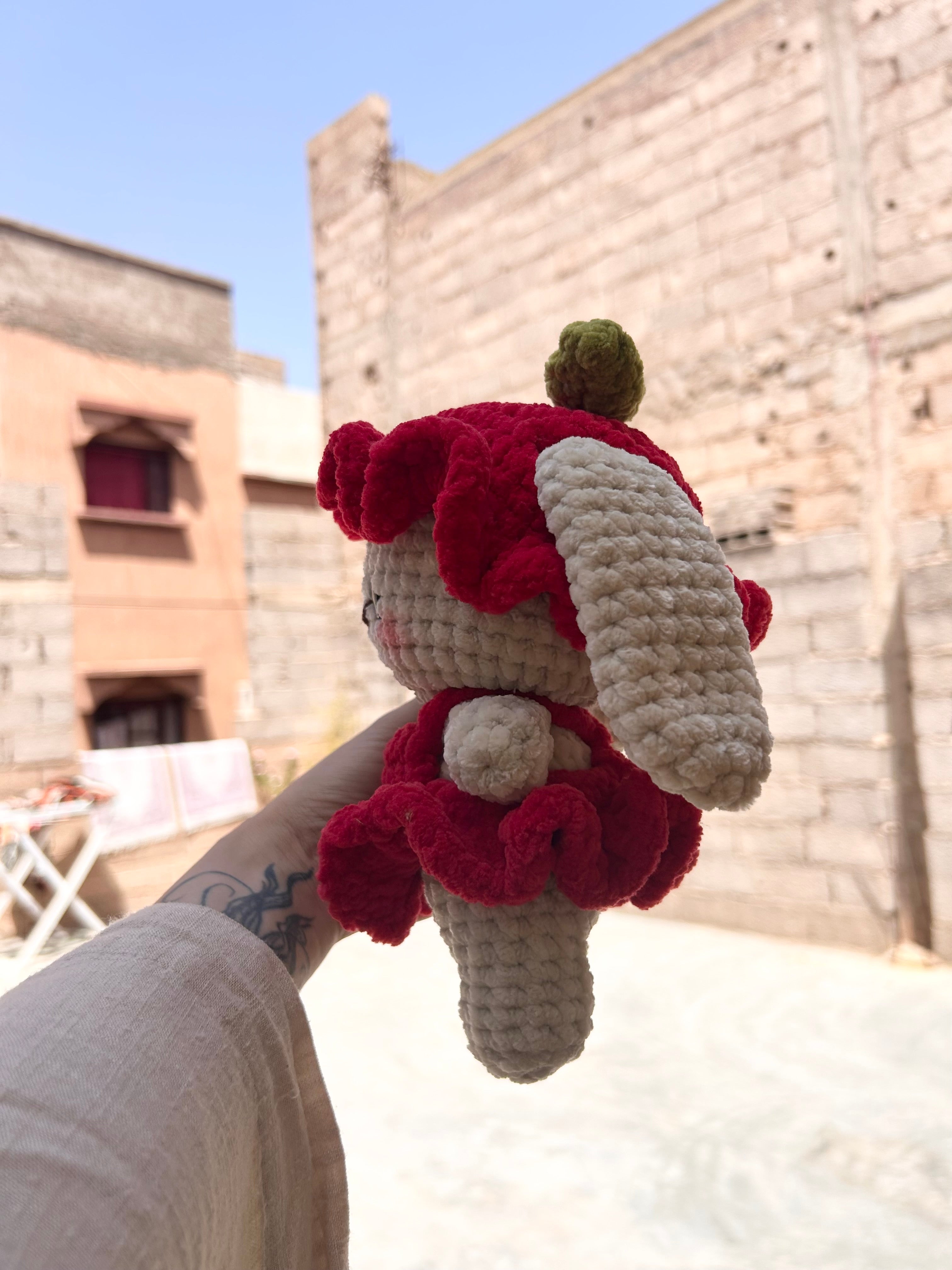 FRIZA - Peluche 20cm Lapin Kawaii Mignon Crochet