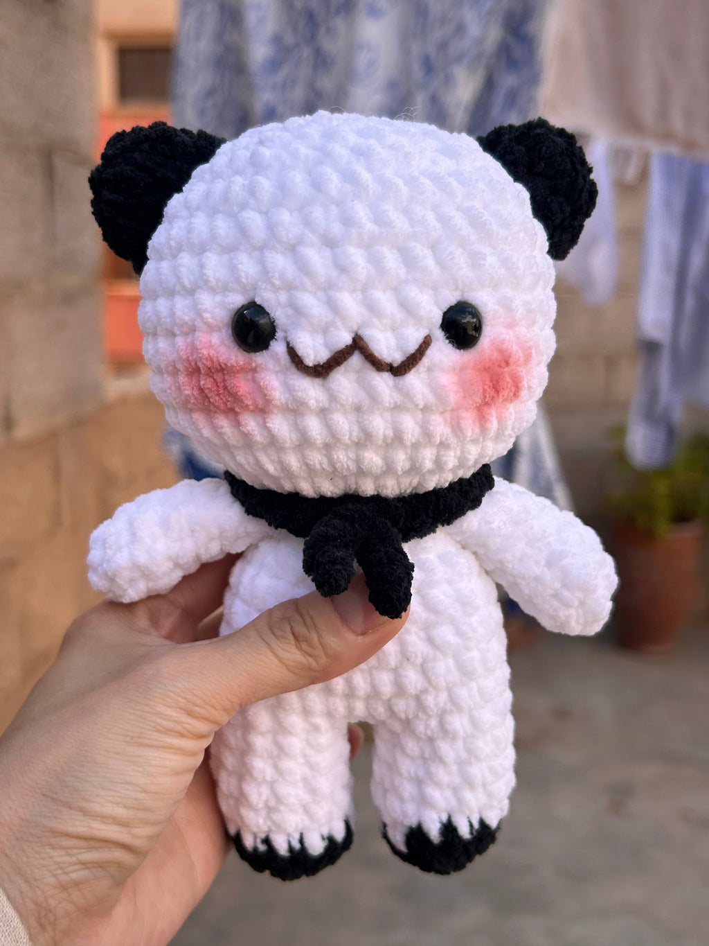 DUDU - Peluche 18cm Nounours Mignon Crochet