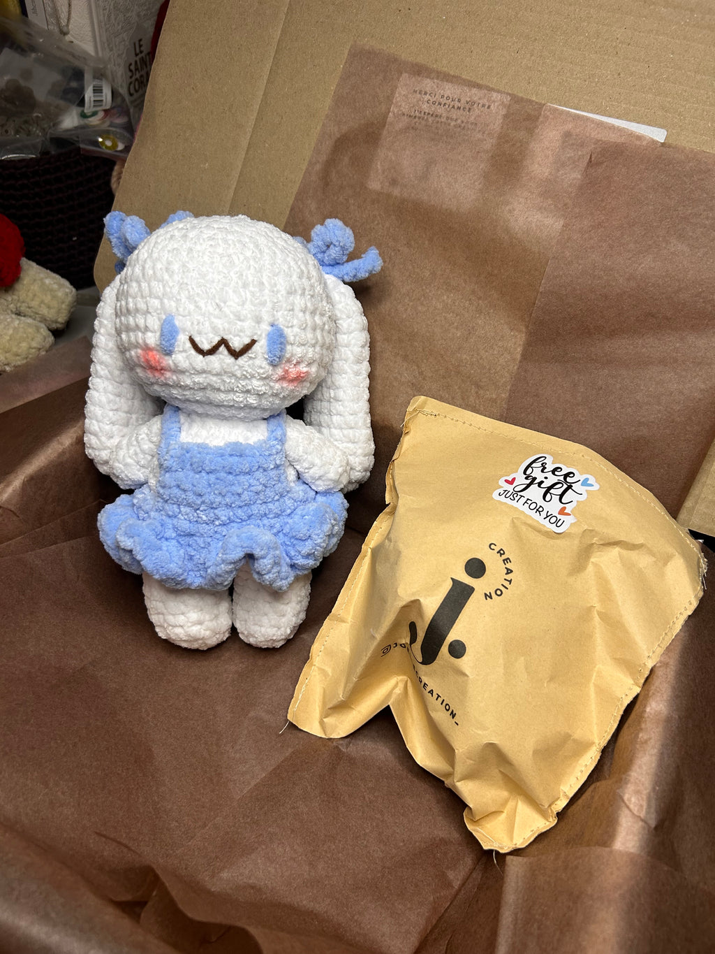 CINNAMONROLL - Peluche 20cm Lapin Kawaii SANRIO Crochet