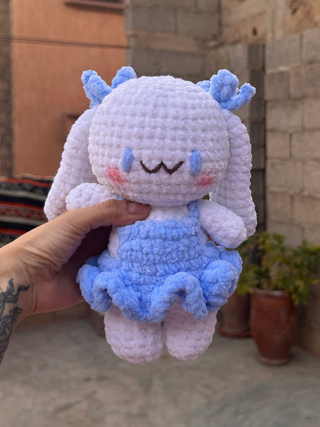 CINNAMONROLL - Peluche 20cm Lapin Kawaii SANRIO Crochet