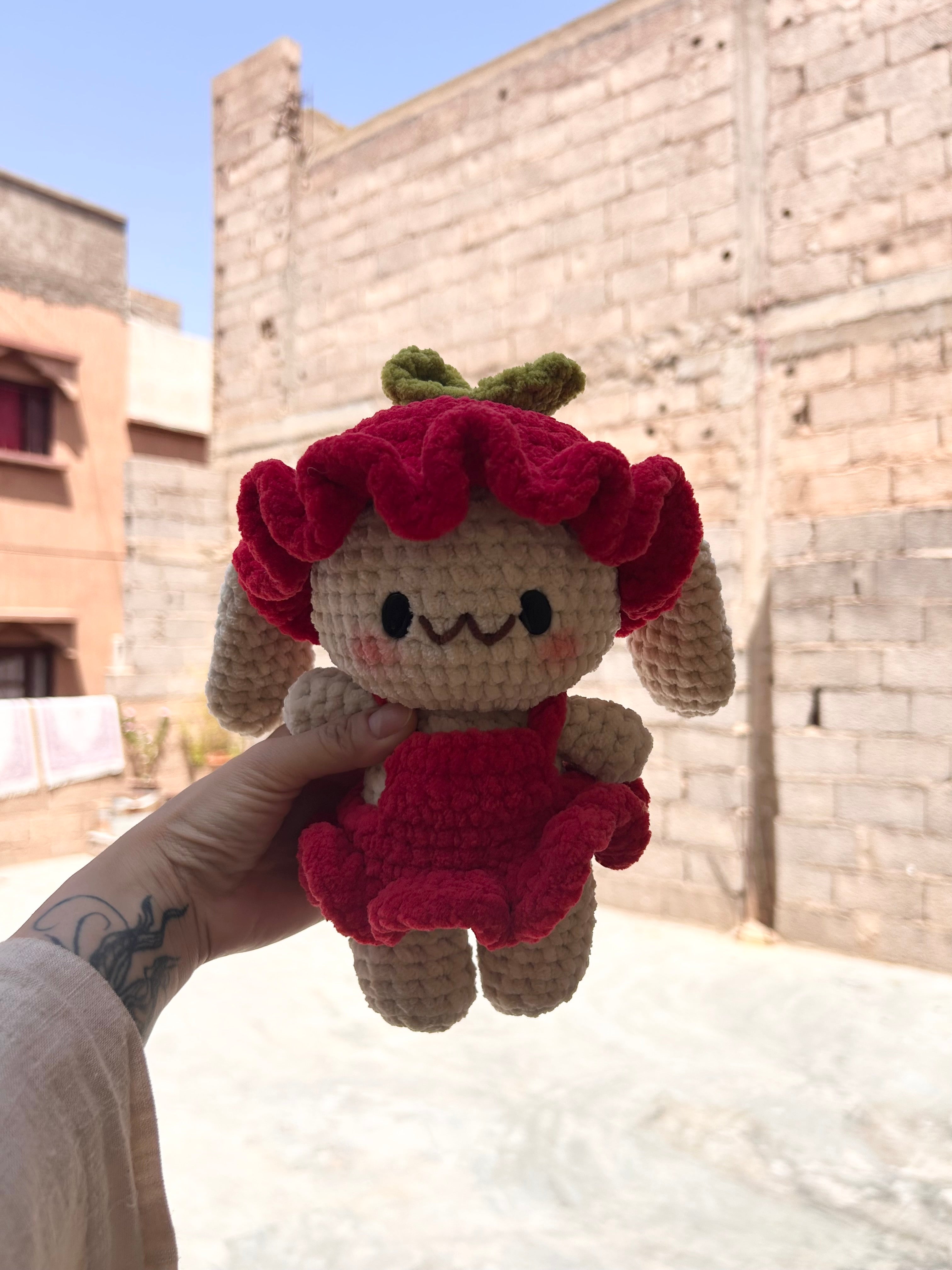 FRIZA - Peluche 20cm Lapin Kawaii Mignon Crochet