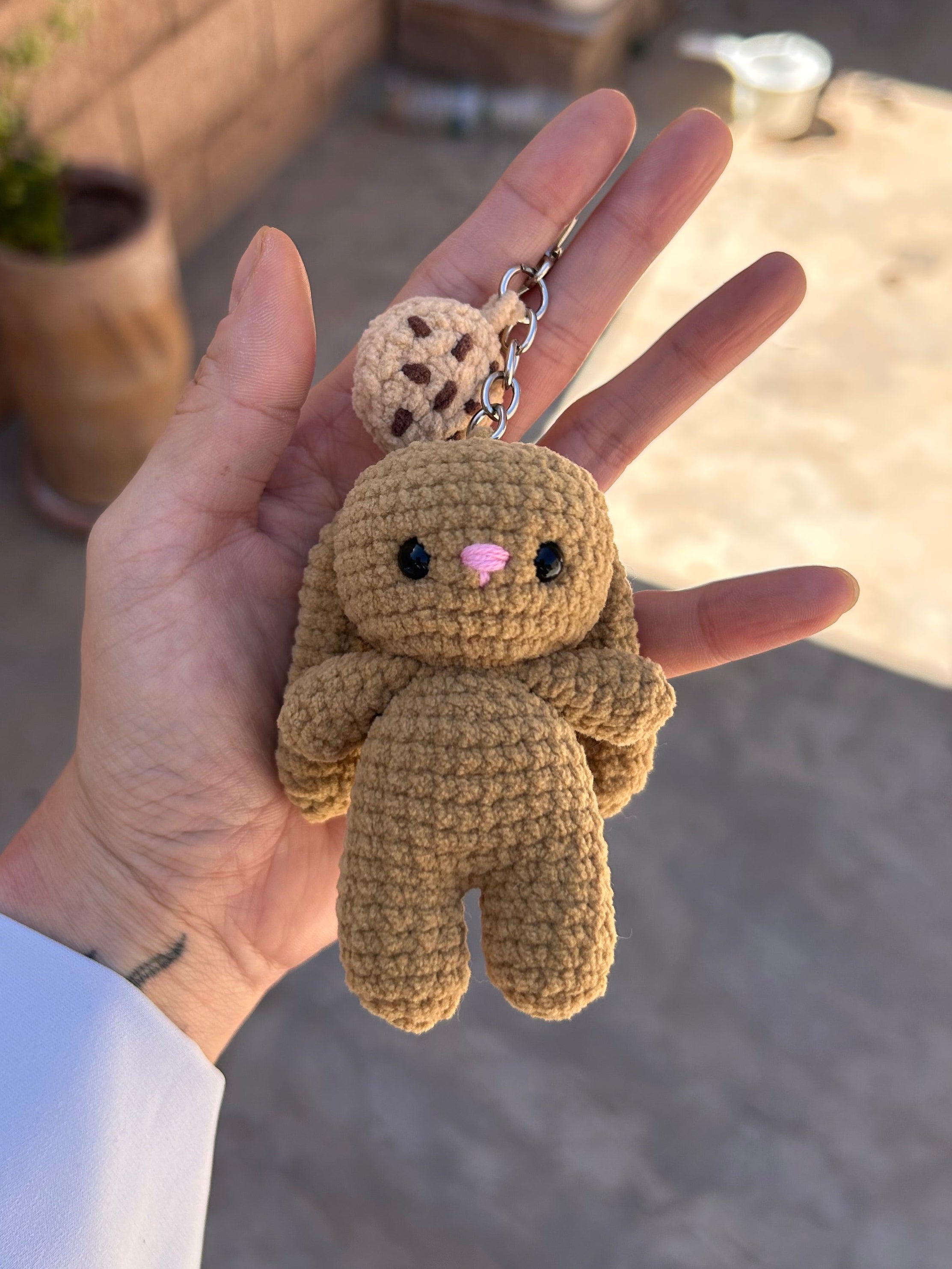MICRO BUNNY - Peluche porte clé cookie lapin mignon
