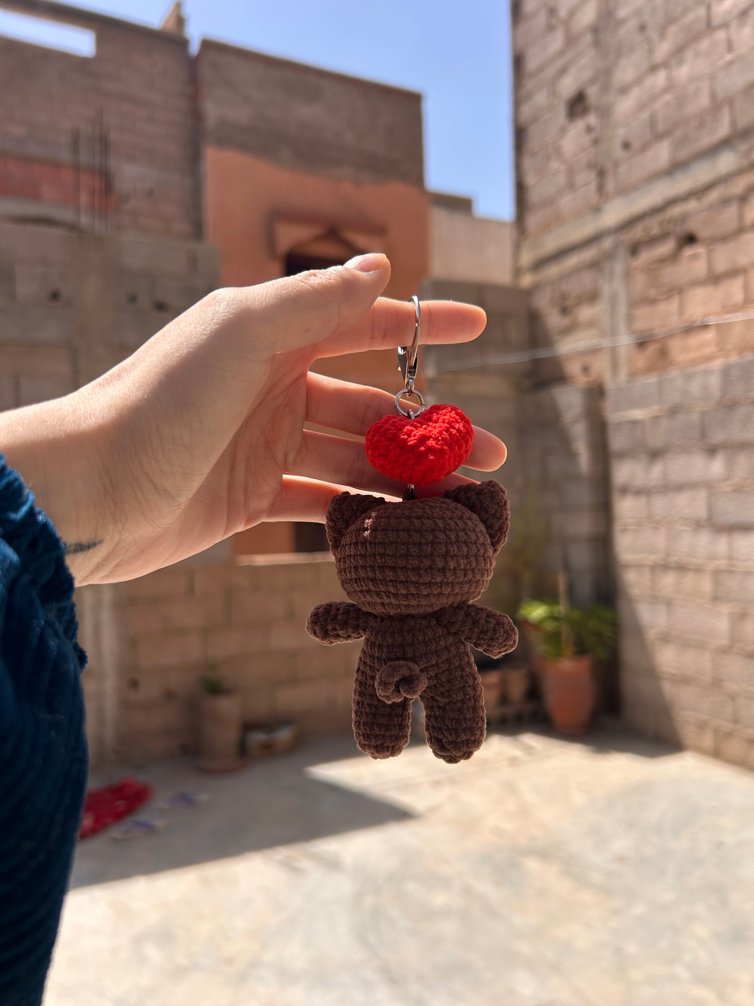MICRO KITTEN - Peluche porte clé cœur chat mignon