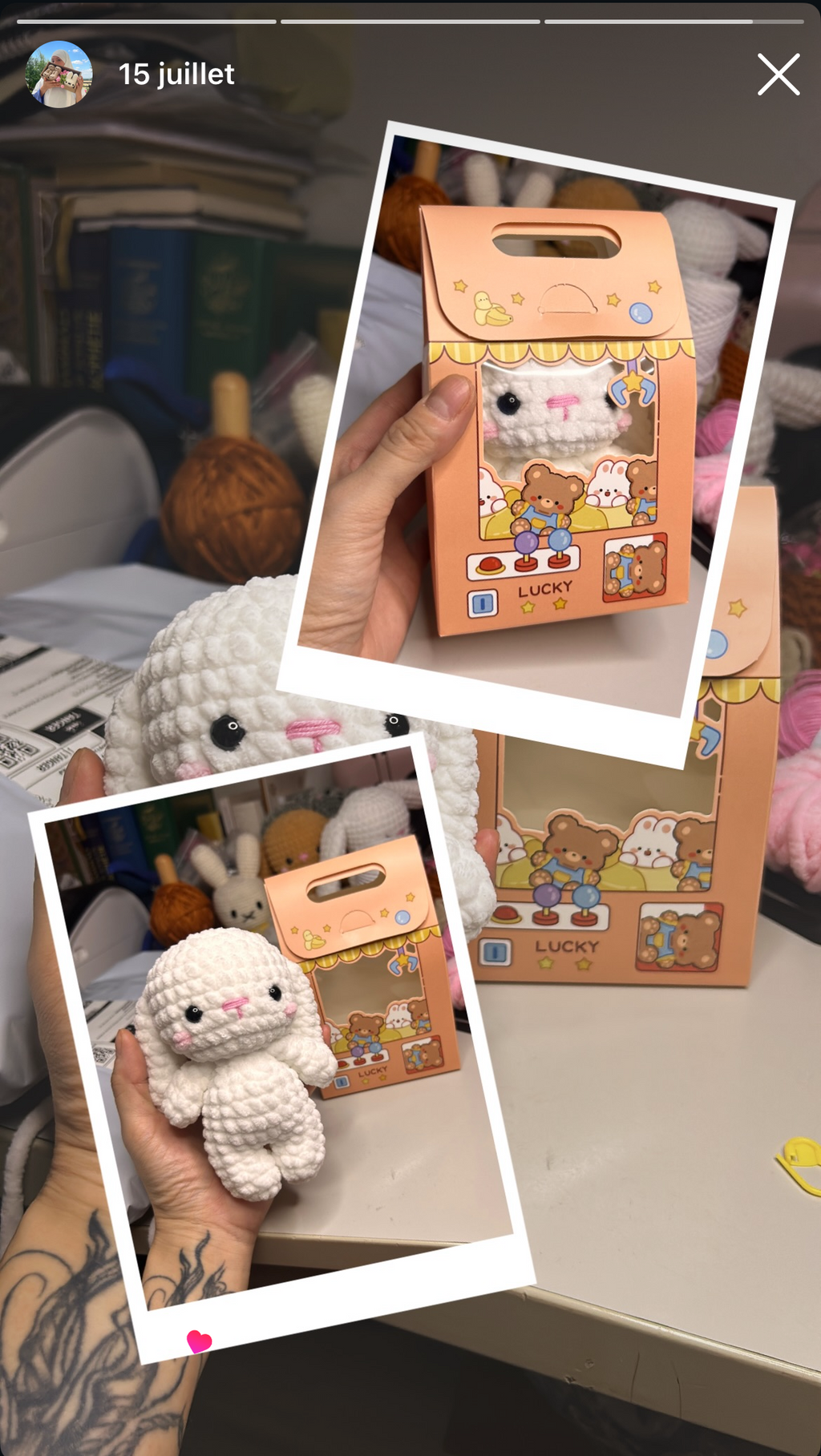 Pocket BUNNY 12 cm gift box - plusieurs couleurs disponibles