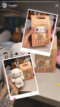 Pocket BUNNY 12 cm gift box - plusieurs couleurs disponibles