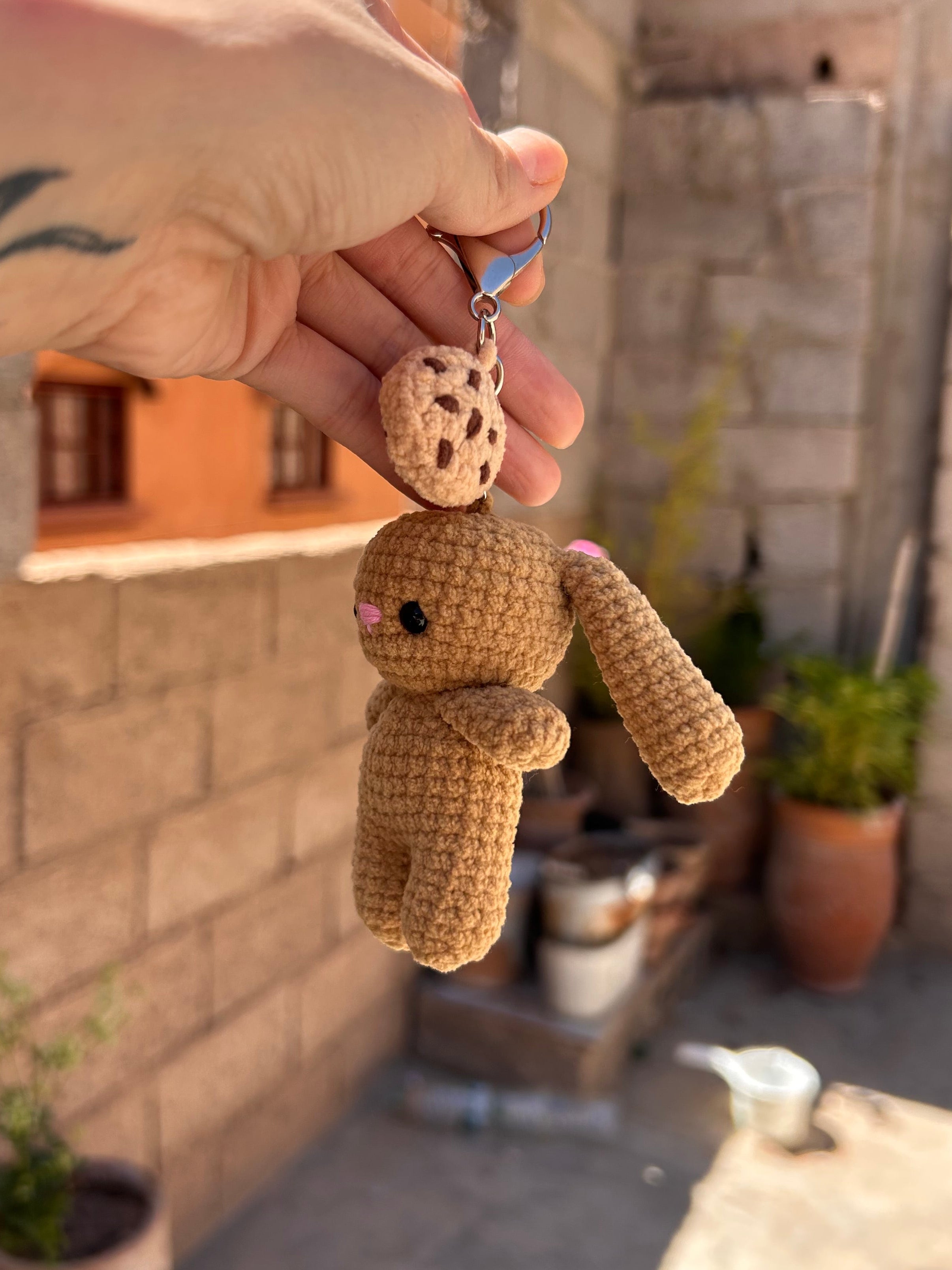 MICRO BUNNY - Peluche porte clé cookie lapin mignon