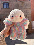 BABY BUNNY - Peluche 20cm Lapin Mignon Crochet Pyjama Fil Fur