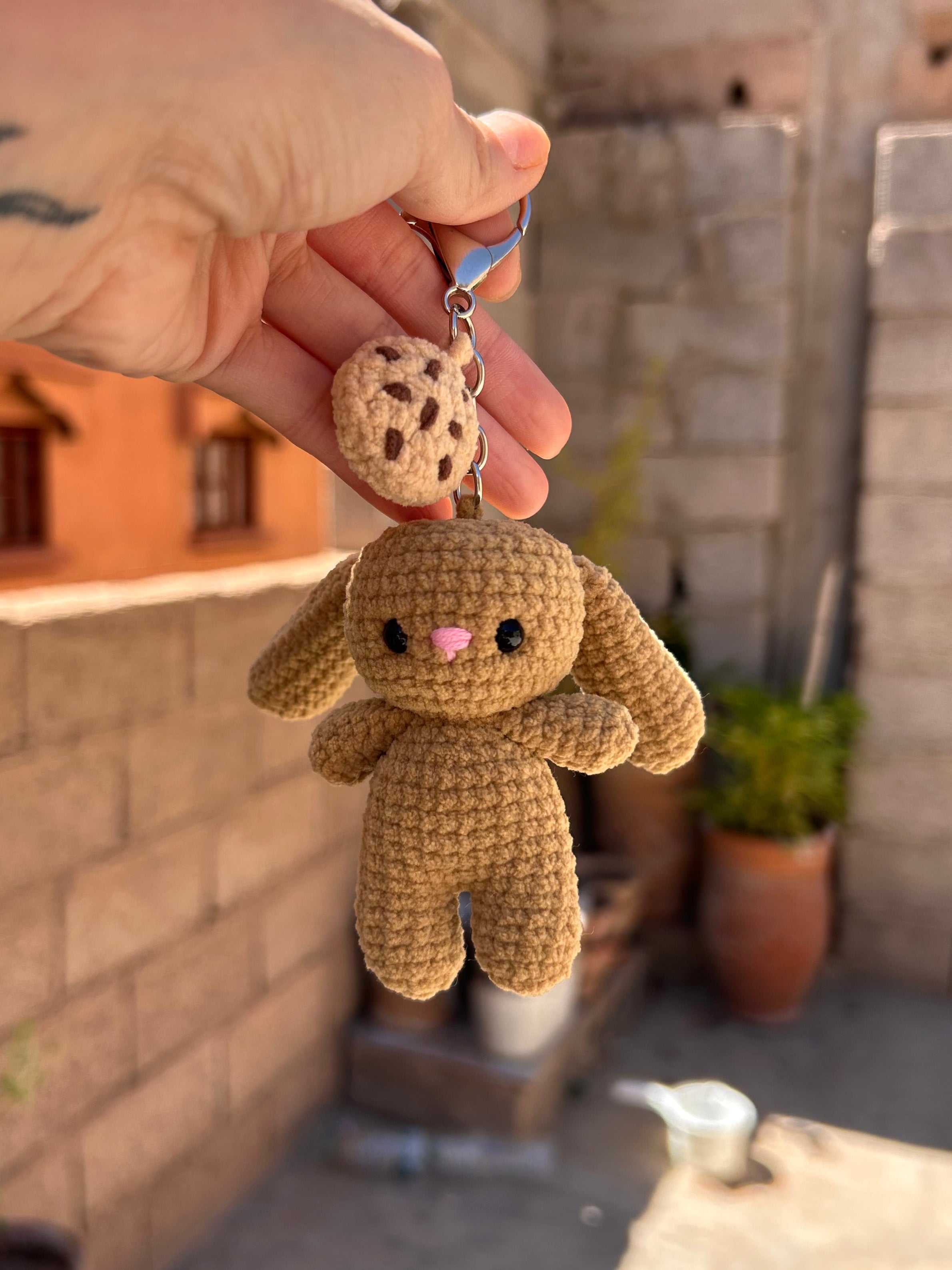 MICRO BUNNY - Peluche porte clé cookie lapin mignon