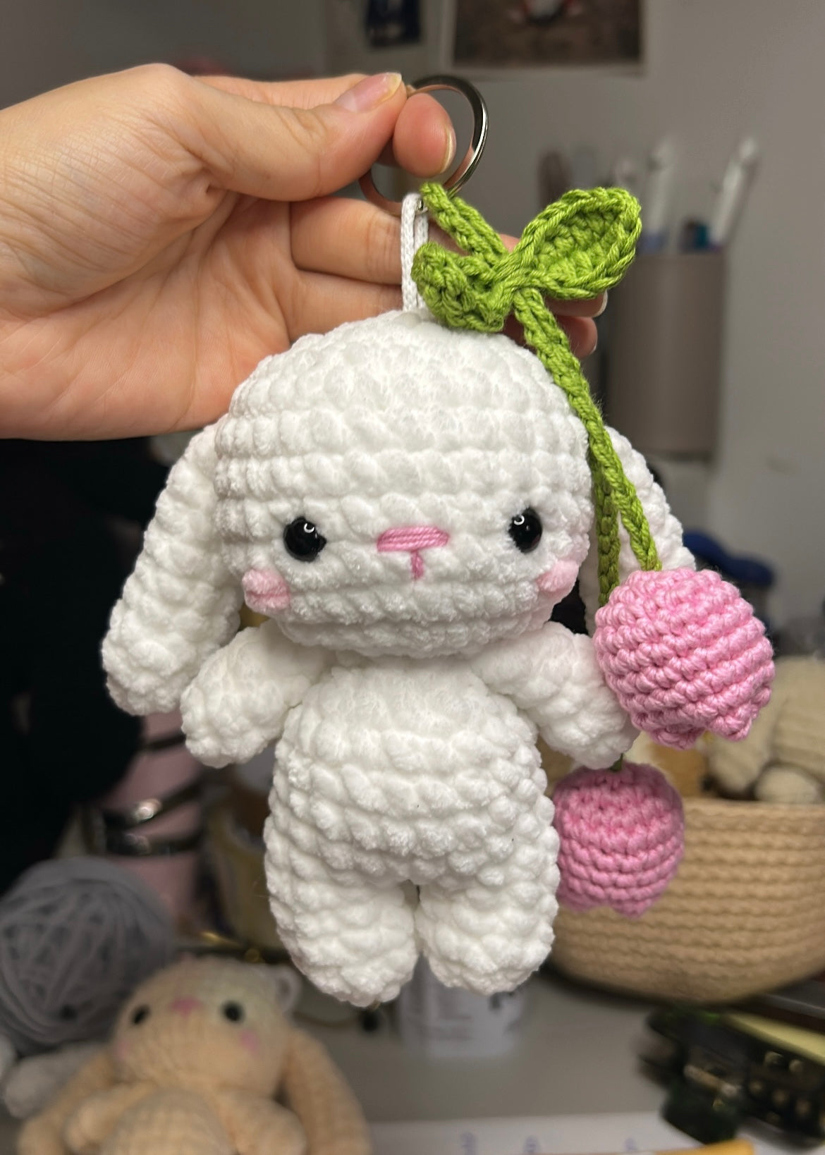 Pocket BUNNY 12 cm Tulip keychain  - plusieurs couleurs disponibles
